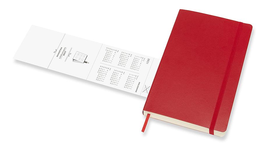 Ежедневник Moleskine CLASSIC SOFT Large 130х210мм 400стр. мягкая обложка красный фото 6