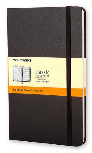 Блокнот Moleskine CLASSIC MM710 Pocket 90x140мм 192стр. линейка твердая обложка черный фото 1