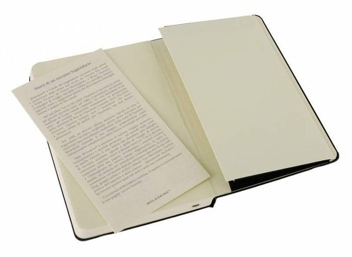 Блокнот Moleskine CLASSIC MM710 Pocket 90x140мм 192стр. линейка твердая обложка черный фото 4