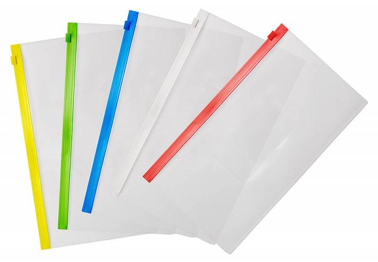 Папка на молнии ZIP Бюрократ -BPM6ABLUE полипропилен 0.15мм карм.для визит. цвет молнии синий Travel формат фото 3