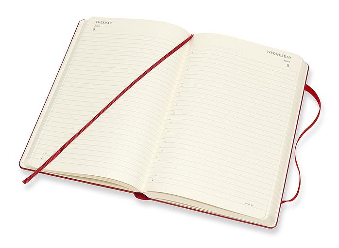 Ежедневник Moleskine CLASSIC Large 130х210мм 400стр. красный фото 5