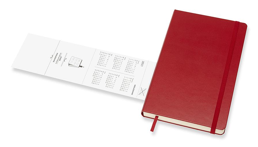 Ежедневник Moleskine CLASSIC Large 130х210мм 400стр. красный фото 6