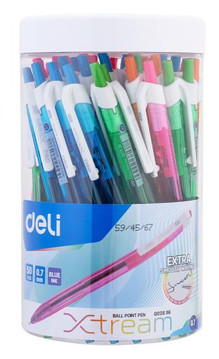 Ручка шариковая Deli EQ02836-1 X-tream авт. 0.7мм ассорти синие чернила фото 10