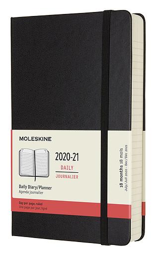 Ежедневник Moleskine ACADEMIC Large 130х210мм датир.18мес 592стр. черный фото 1