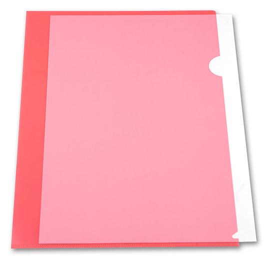 Папка-уголок Бюрократ -EE310/1RED A4 пластик 0.15мм красный фото 1