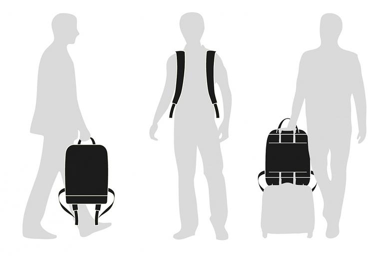 Рюкзак Moleskine CLASSIC (ET76UBKBK) 32x42x11см эко-кожа черный фото 8