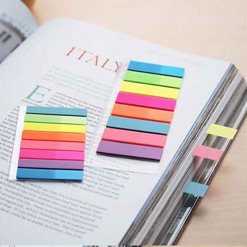 Закладки самокл. пластиковые Stick`n 26073 45x8мм 8цв.в упак. 20лист неон Z-сложение фото 2