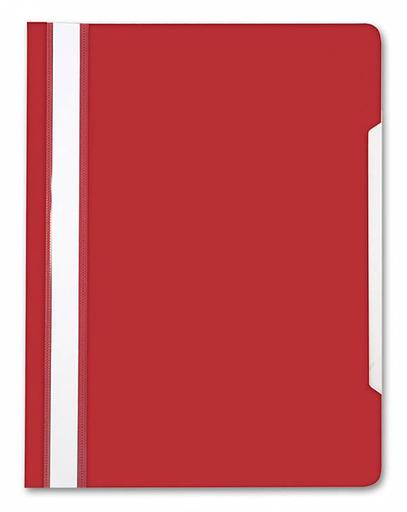 Папка-скоросшиватель Бюрократ -PS20RASP A4 прозрач.верх.лист пластик малиновый 0.12/0.16 фото 1