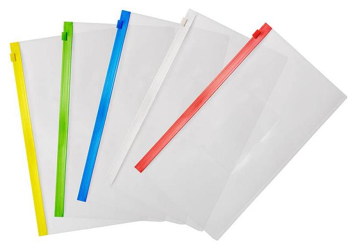 Папка на молнии ZIP Бюрократ -BPM6ARED полипропилен 0.15мм карм.для визит. цвет молнии красный Travel формат фото 3