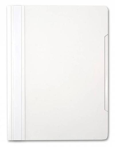 Папка-скоросшиватель Бюрократ -PS20WH A4 прозрач.верх.лист пластик белый 0.12/0.16 фото 1