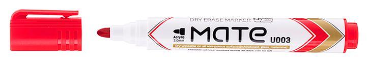 Маркер для досок Deli EU00340 Mate круглый пиш. наконечник 2мм красный фото 1
