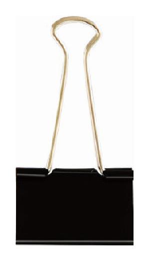 Зажимы Deli E38566 металл 15мм черный (упак.:12шт) картонная коробка фото 1