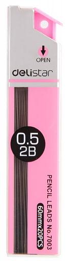 Грифель Deli E7003 0.5мм 2B (20гриф) туба фото 3