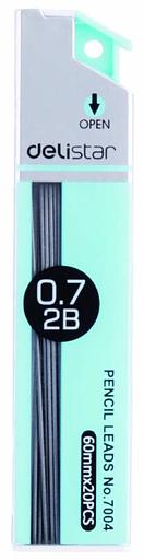 Грифель Deli E7004 0.7мм 2B (20гриф) туба фото 1