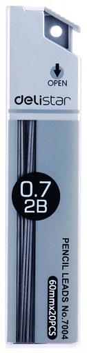 Грифель Deli E7004 0.7мм 2B (20гриф) туба фото 2