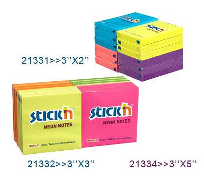 Блок самоклеящийся бумажный Stick`n 21332 76x76мм 100лист. 70г/м2 неон фото 2