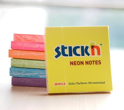 Блок самоклеящийся бумажный Stick`n 21332 76x76мм 100лист. 70г/м2 неон фото 5