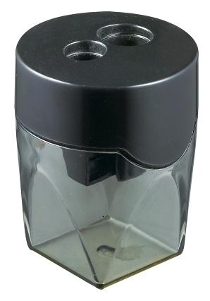 Точилка для карандашей ручная Deli E39768 2 отверстия пластик ассорти дисплей фото 1