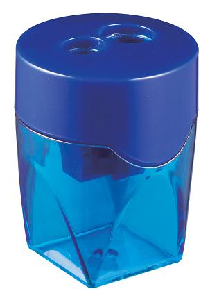 Точилка для карандашей ручная Deli E39768 2 отверстия пластик ассорти дисплей фото 2