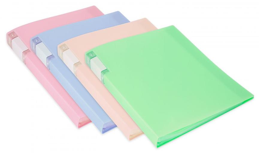 Папка с 40 прозр.вклад. Бюрократ Gems GEM40CREAM A4 пластик 0.7мм торц.карм с бум. встав кремовый жемчуг фото 3