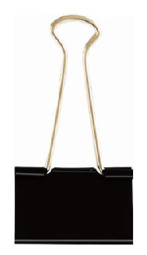 Зажимы Deli E38563 металл 32мм черный (упак.:12шт) картонная коробка фото 1