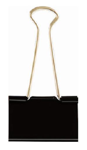 Зажимы Deli E38564 металл 25мм черный (упак.:12шт) картонная коробка фото 1