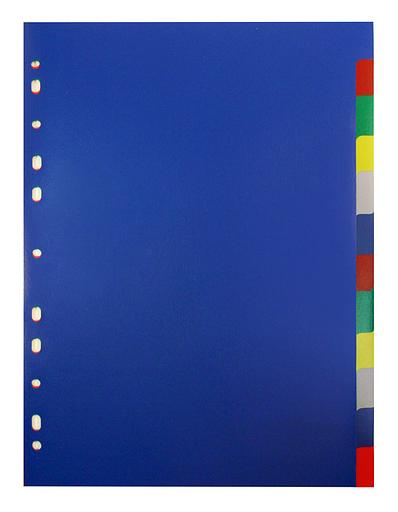 Разделитель индексный Бюрократ ID116E A4 пластик 12 индексов цветные разделы фото 1