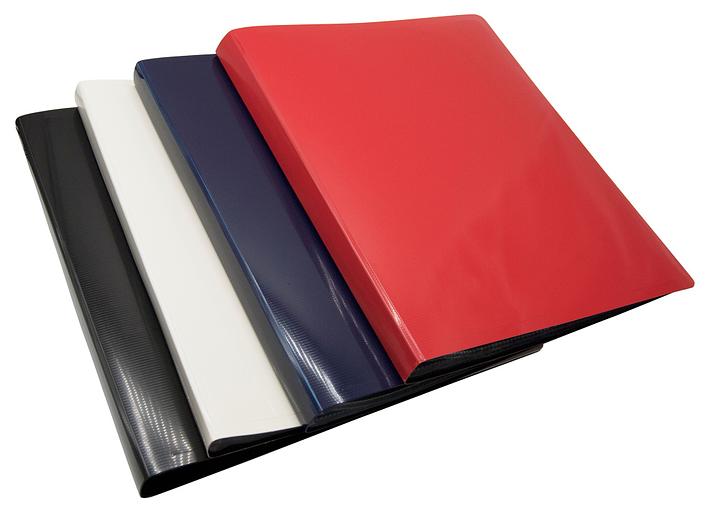 Папка с 20 прозр.вклад. Бюрократ DeLuxe DLV20RED A4 пластик 0.7мм красный фото 3