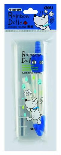 Циркуль Deli E8622 корпус ассорти пластик фото 2