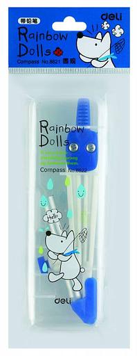 Циркуль для черчения Deli E8621 корпус ассорти металл фото 2