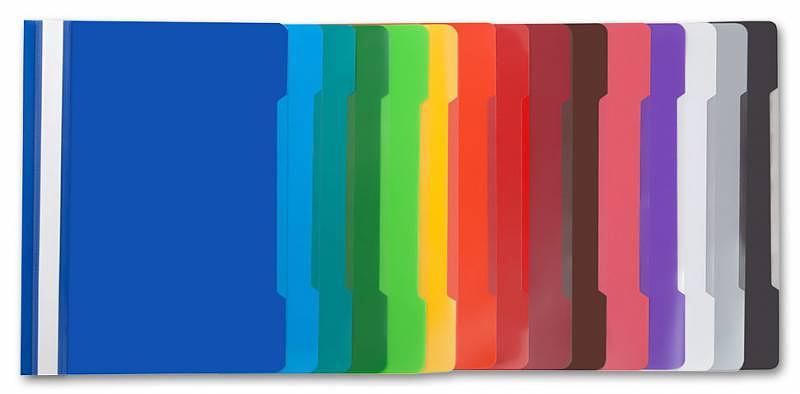 Папка-скоросшиватель Бюрократ -PS20BLUE A4 прозрач.верх.лист пластик синий 0.12/0.16 фото 2