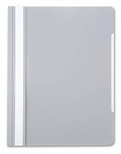 Папка-скоросшиватель Бюрократ -PS20GREY A4 прозрач.верх.лист пластик серый 0.12/0.16 фото 1