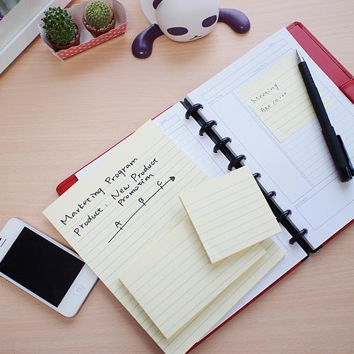 Блок самоклеящийся бумажный Stick`n 21054 76x76мм 100лист. 70г/м2 пастель желтый в линейку фото 2