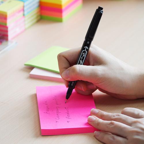 Блок самоклеящийся бумажный Stick`n 21167 76x76мм 100лист. 70г/м2 неон зеленый фото 4