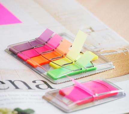 Закладки самокл. индексы пластиковые Stick`n 26020 12x45мм 4цв.в упак. 35лист Z-сложение с цветным краем блистер фото 4