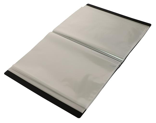 Папка с 80 прозр.вклад. Бюрократ DeLuxe DLVBOX80BLCK A4 пластик 0.7мм черный в коробе фото 4