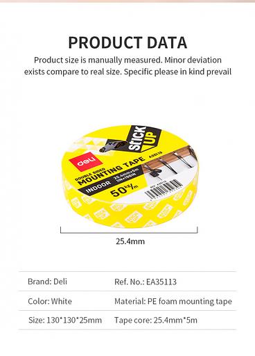 Клейкая лента канцелярская Deli EA30511 прозрачная шир.12мм дл.18.3м невидимая блистер (упак.:2шт) фото 7