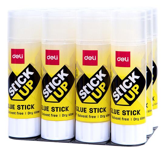 Клей-карандаш Deli Stick UP EA23710 21гр прозрачный дисплей картонный фото 4