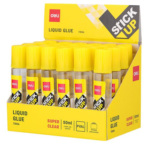 Клей жидкий Deli E7316A 50мл прозрачный фото 2
