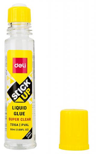 Клей жидкий Deli E7316A 50мл прозрачный фото 3