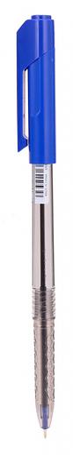 Ручка шариковая Deli EQ00830 Arrow 0.5мм прозрачный/синий синие чернила фото 1