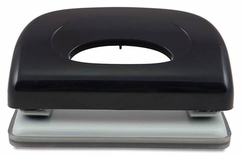 Дырокол Kw-Trio Dolphin 091X9BLACK макс.:10лист. пластик черный отв.:2 с линейкой фото 1