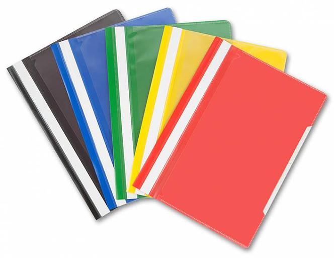 Папка-скоросшиватель Бюрократ -PS-K20BLCK A4 прозрач.верх.лист карм.на лиц.стор. пластик черный 0.12/0.16 фото 2