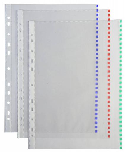 Папка-вкладыш Бюрократ Премиум -013BKAN2GRN глянцевые А4+ 30мкм зеленый край (упак.:50шт) фото 1