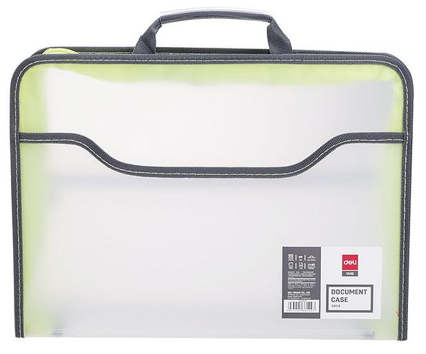 Папка-портфель Deli E38129 1 отдел. A4 полипропилен 0.65мм ассорти фото 2