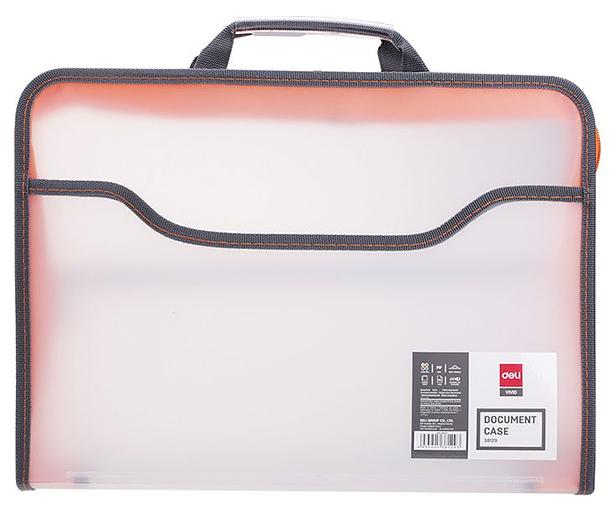 Папка-портфель Deli E38129 1 отдел. A4 полипропилен 0.65мм ассорти фото 3