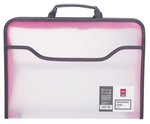 Папка-портфель Deli E38129 1 отдел. A4 полипропилен 0.65мм ассорти фото 4