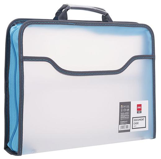 Папка-портфель Deli E38129 1 отдел. A4 полипропилен 0.65мм ассорти фото 5