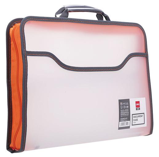 Папка-портфель Deli E38129 1 отдел. A4 полипропилен 0.65мм ассорти фото 7