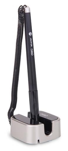 Ручка гелевая Deli E6797BLACK на подставке 0.7мм черный черные чернила фото 6